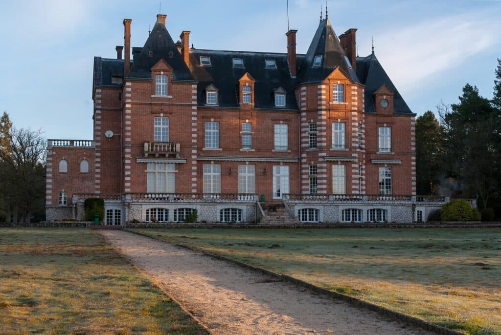 architecture, house, outside, brick, domain, chalés, loiret